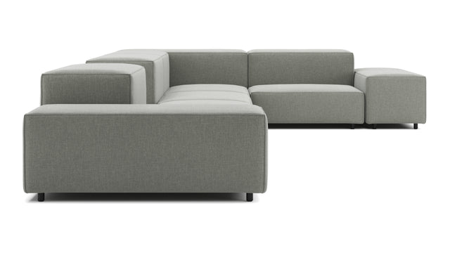 Extrasoft - Extrasoft Sectional Sofa, Large Right Corner, Soft Gray Brushed Weave