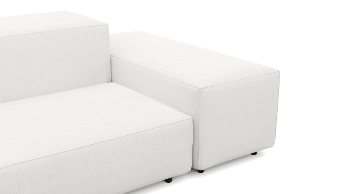 Extrasoft - Extrasoft Sectional Sofa, Large Right Corner, White Linen