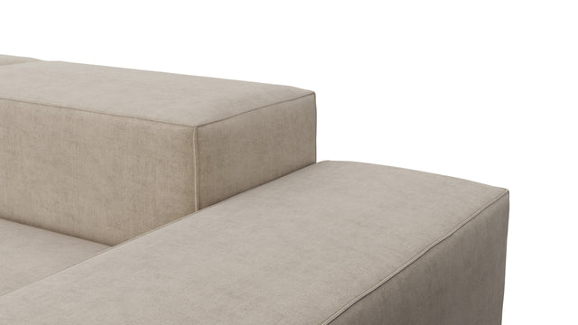 Extrasoft - Extrasoft Sectional Sofa, Left Corner, Biscotti Brushed Weave