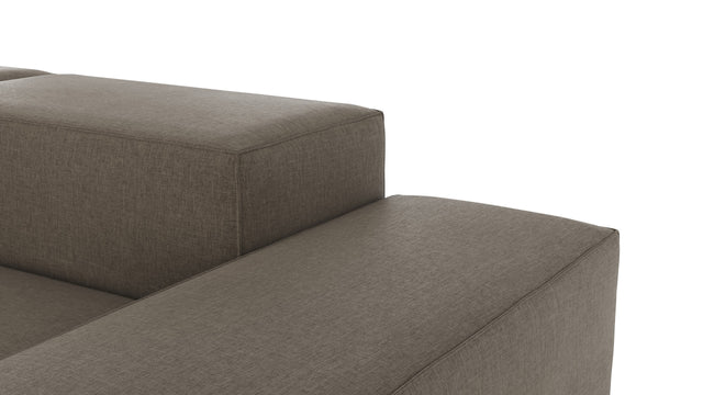 Extrasoft - Extrasoft Sectional Sofa, Left Corner, Coffee Brushed Weave