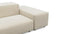 Extrasoft - Extrasoft Sectional Sofa, Left Corner, Eggshell Vegan Suede