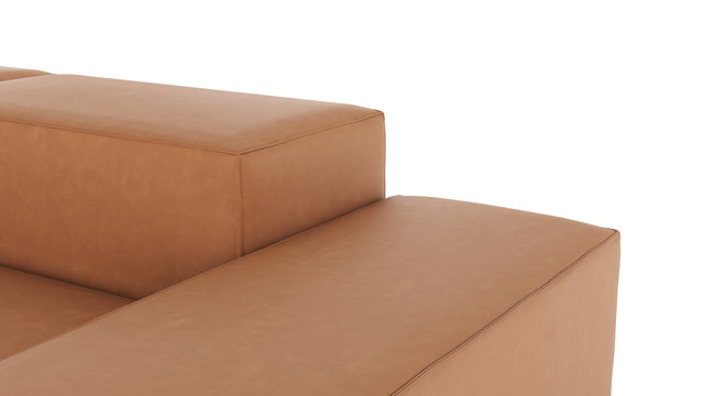 Extrasoft - Extrasoft Sectional Sofa, Left Corner, Tan Vegan Leather