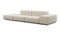 Extrasoft - Extrasoft Sectional Sofa, Open End Sofa, Left, Eggshell Vegan Suede