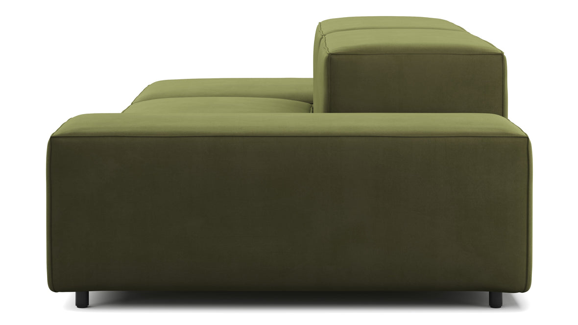 Extrasoft - Extrasoft Sectional Sofa, Open End Sofa, Left, Spruce Luxe Velvet