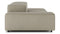 Extrasoft - Extrasoft Sectional Sofa, Open End Sofa, Right, Beige Gray Vegan Leather