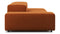 Extrasoft - Extrasoft Sectional Sofa, Open End Sofa, Right, Burnt Orange Velvet