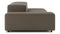 Extrasoft - Extrasoft Sectional Sofa, Open End Sofa, Right, Coffee Brushed Weave