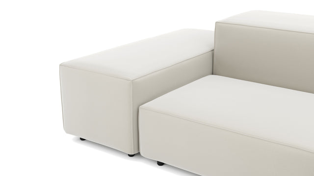 Extrasoft - Extrasoft Sectional Sofa, Open End Sofa, Right, Oatmeal Brushed Weave