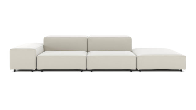 Extrasoft - Extrasoft Sectional Sofa, Open End Sofa, Right, Oatmeal Brushed Weave