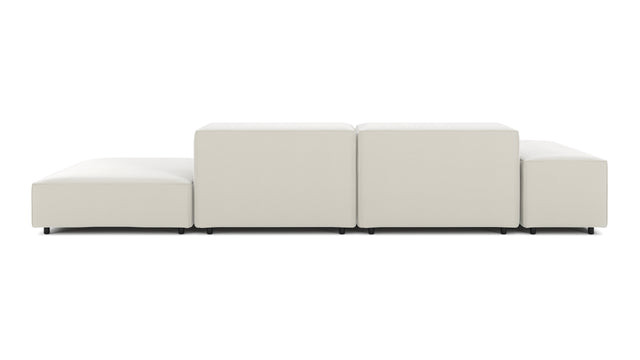 Extrasoft - Extrasoft Sectional Sofa, Open End Sofa, Right, Oatmeal Brushed Weave