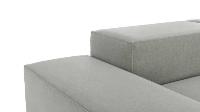 Extrasoft - Extrasoft Sectional Sofa, Open End Sofa, Right, Soft Gray Brushed Weave