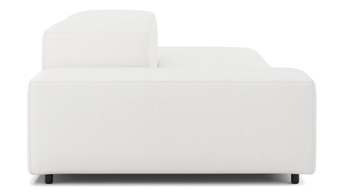 Extrasoft - Extrasoft Sectional Sofa, Open End Sofa, Right, White Linen