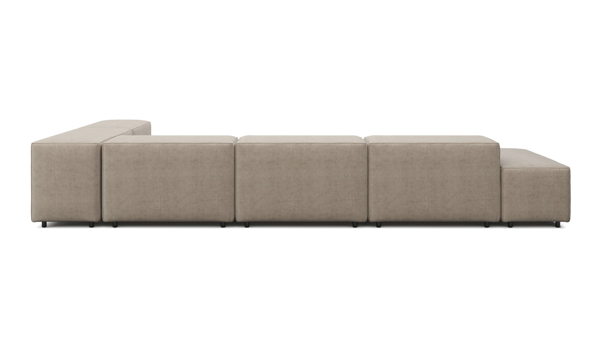 Extrasoft - Extrasoft Sectional Sofa, Right Corner, Biscotti Brushed Weave