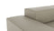 Extrasoft - Extrasoft Sectional Sofa, Three Seater Sofa, Left, Beige Gray Vegan Leather