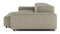 Extrasoft - Extrasoft Sectional Sofa, Three Seater Sofa, Left, Beige Gray Vegan Leather