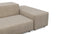 Extrasoft - Extrasoft Sectional Sofa, Three Seater Sofa, Right, Biscotti Brushed Weave