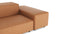 Extrasoft - Extrasoft Sectional Sofa, Three Seater Sofa, Right, Tan Vegan Leather