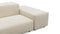 Extrasoft - Extrasoft Sectional Sofa, Two Seater Sofa, Eggshell Vegan Suede