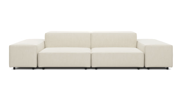 Extrasoft - Extrasoft Sectional Sofa, Two Seater Sofa, Ivory Chenille