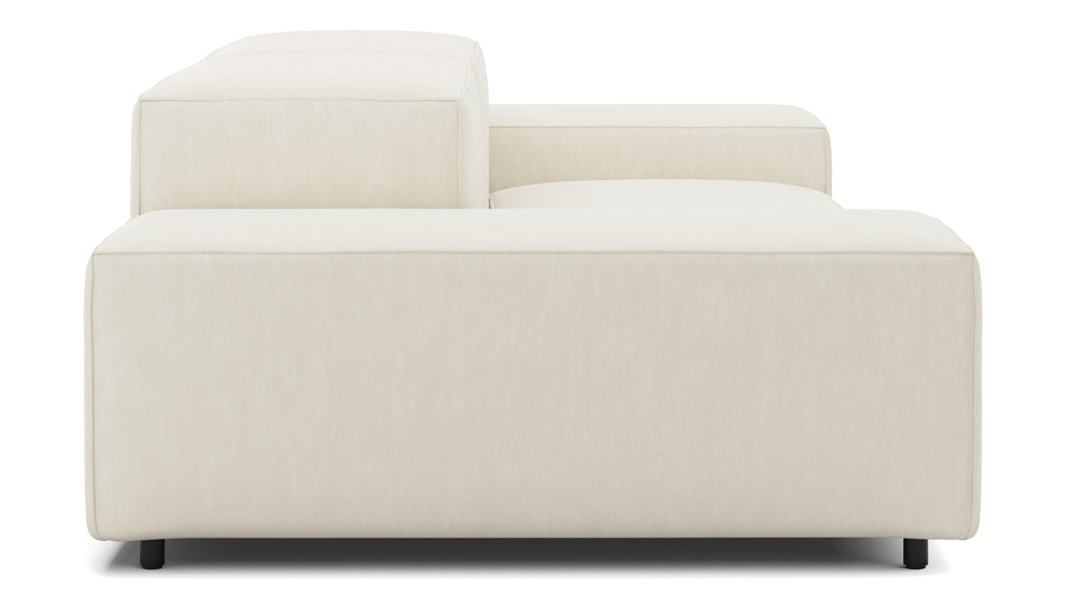 Extrasoft - Extrasoft Sectional Sofa, Two Seater Sofa, Ivory Chenille