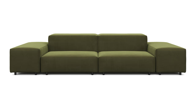 Extrasoft - Extrasoft Sectional Sofa, Two Seater Sofa, Spruce Luxe Velvet