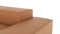 Extrasoft - Extrasoft Sectional Sofa, Two Seater Sofa, Tan Vegan Leather