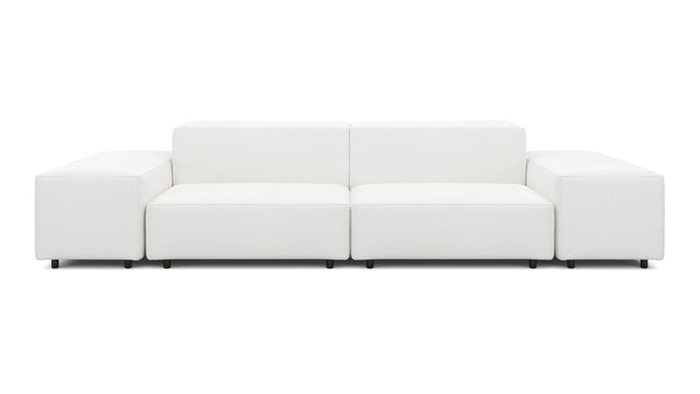 Extrasoft - Extrasoft Sectional Sofa, Two Seater Sofa, White Linen