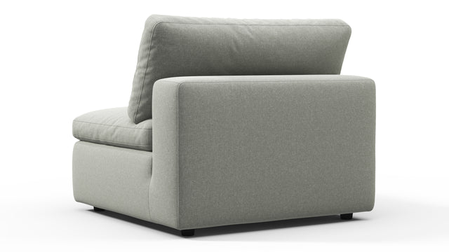 Sky - Sky Sofa Module, Armless, Soft Gray Brushed Weave