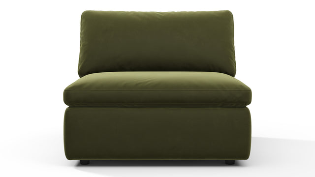 Sky - Sky Sofa Module, Armless, Spruce Luxe Velvet