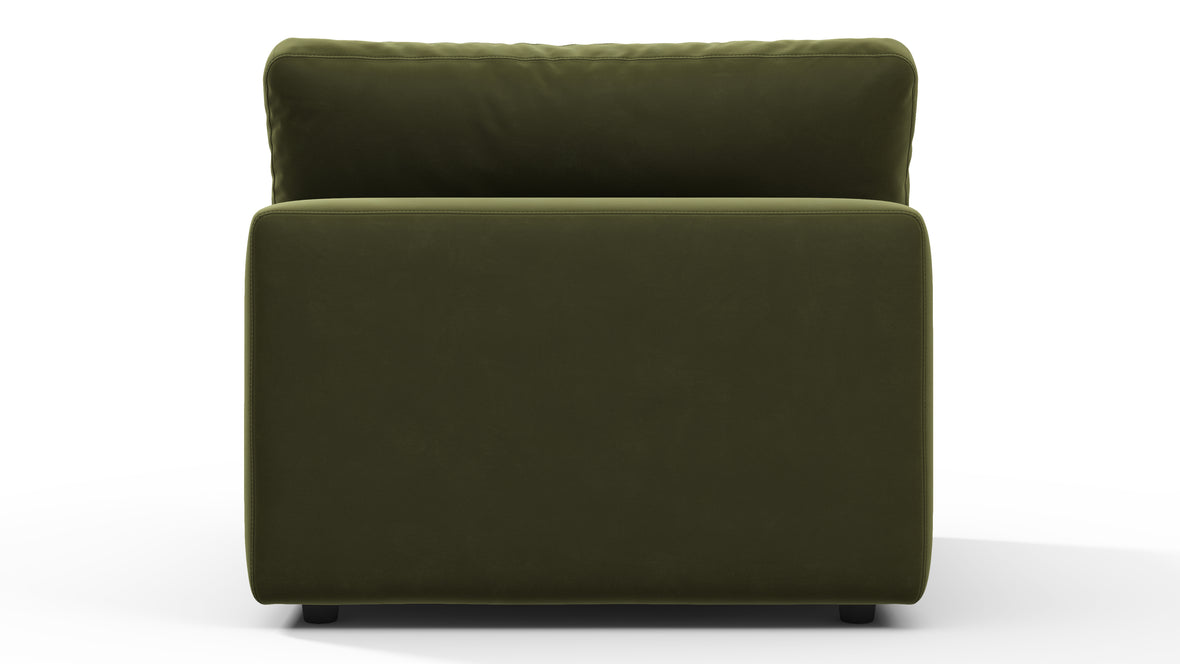 Sky - Sky Sofa Module, Armless, Spruce Luxe Velvet