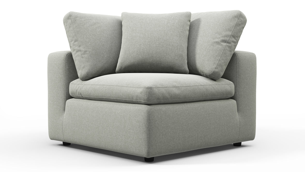 Sky - Sky Sofa Module, Corner, Soft Gray Brushed Weave