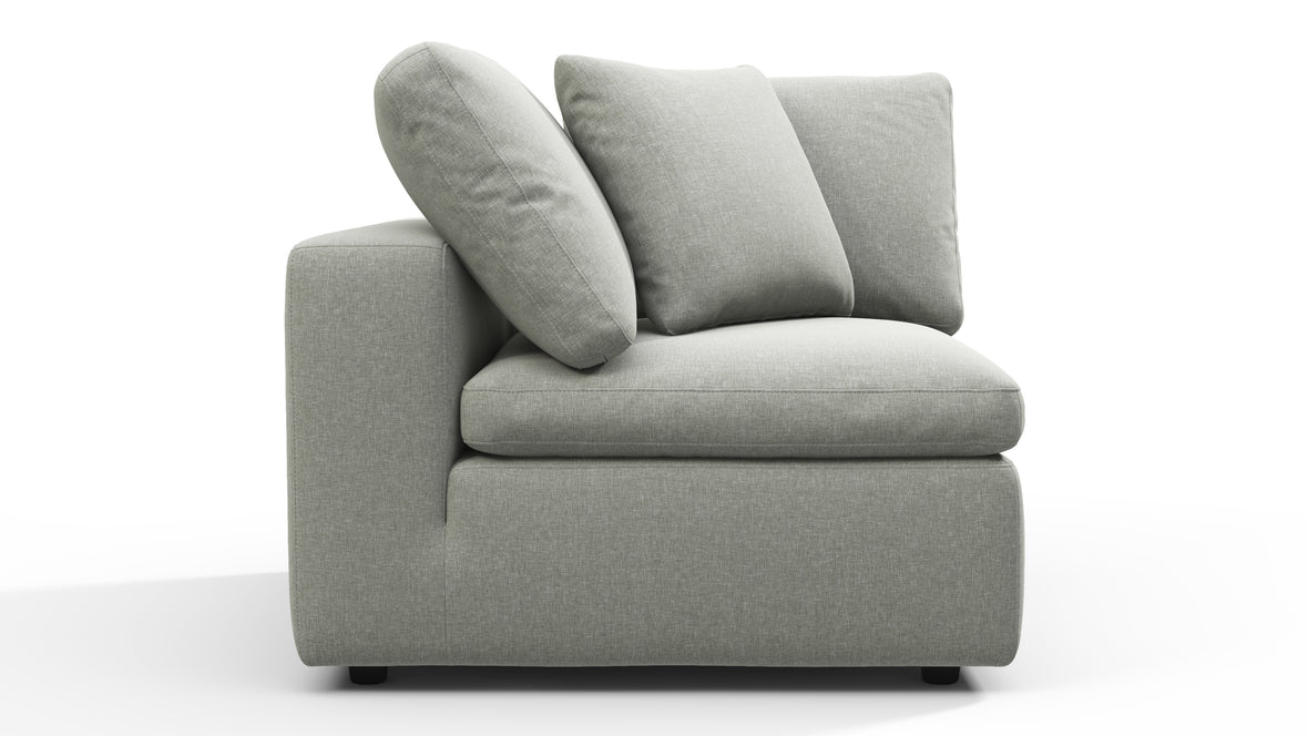 Sky - Sky Sofa Module, Corner, Soft Gray Brushed Weave