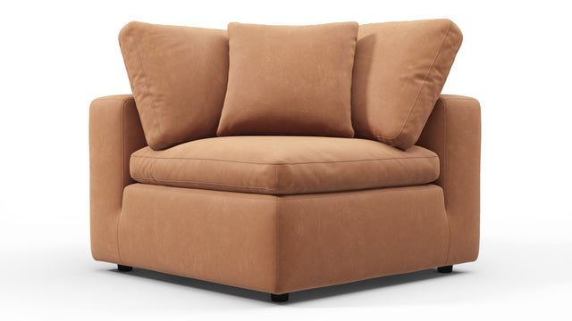 Sky - Sky Sofa Module, Corner, Tan Vegan Leather