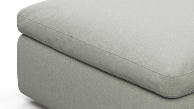 Sky - Sky Sofa Module, Ottoman, Soft Gray Brushed Weave