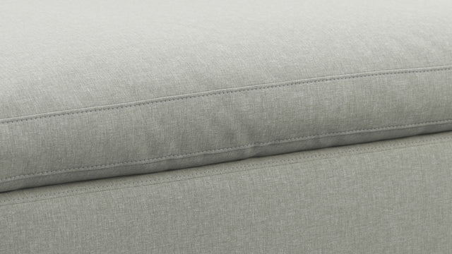 Sky - Sky Sofa Module, Ottoman, Soft Gray Brushed Weave