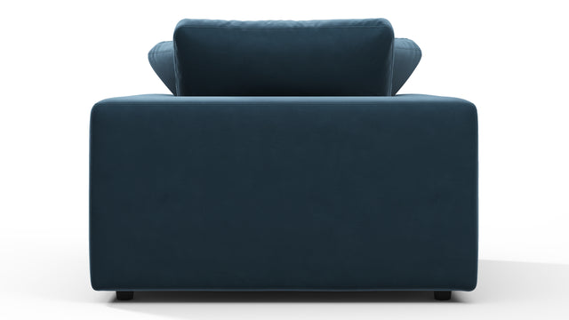 Sky - Sky Armchair, Prussian Blue Luxe Velvet