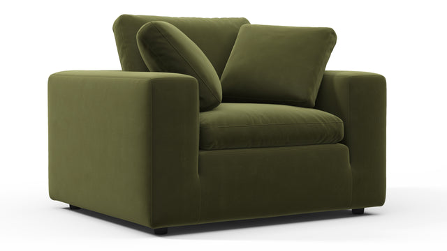 Sky - Sky Armchair, Spruce Luxe Velvet