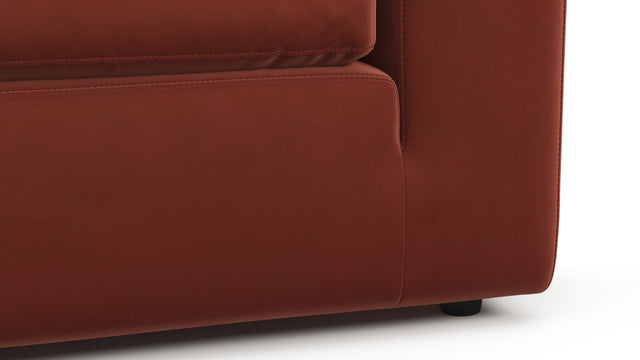 Sky - Sky Open End Sofa, Left, Cinnamon Velvet