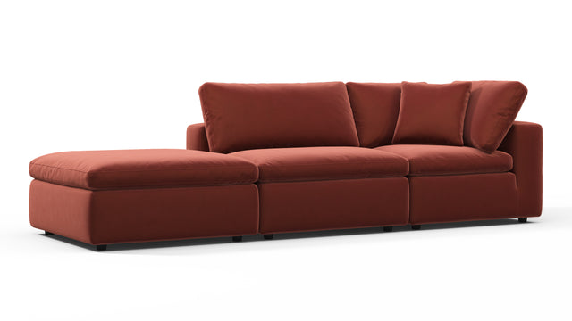 Sky - Sky Open End Sofa, Left, Cinnamon Velvet