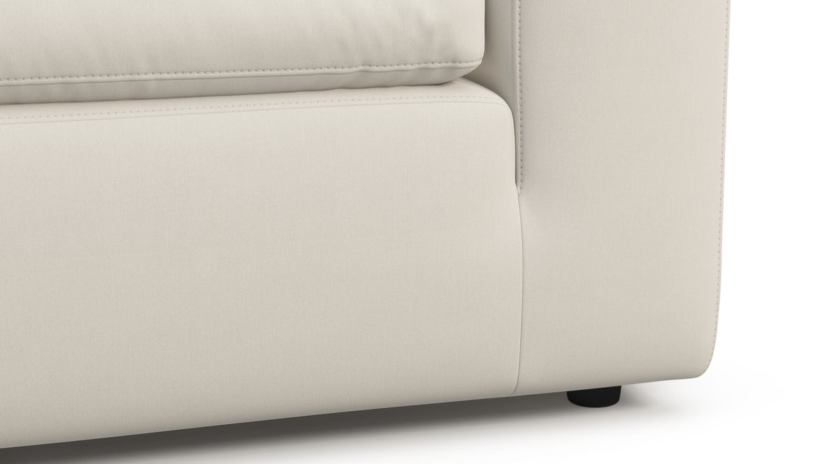 Sky - Sky Open End Sofa, Left, Oatmeal Brushed Weave