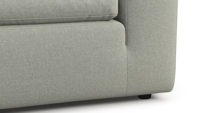 Sky - Sky Open End Sofa, Left, Soft Gray Brushed Weave