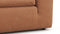 Sky - Sky Open End Sofa, Left, Tan Vegan Leather