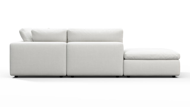 Sky - Sky Open End Sofa, Left, White Linen