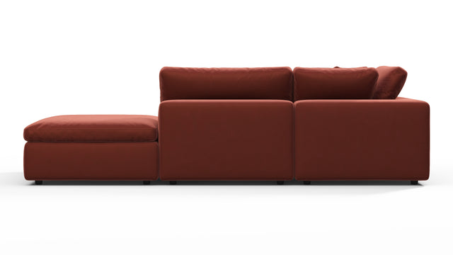 Sky - Sky Open End Sofa, Right, Cinnamon Velvet