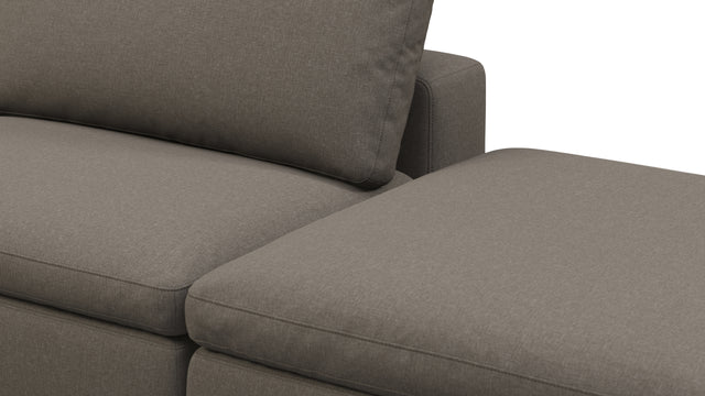 Sky - Sky Open End Sofa, Right, Coffee Brushed Weave