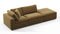 Sky - Sky Open End Sofa, Right, Old Gold Velvet