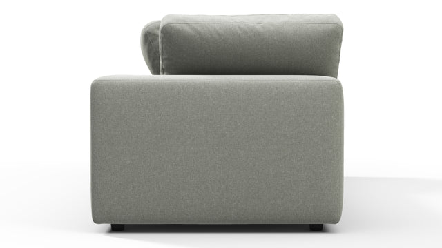 Sky - Sky Open End Sofa, Right, Soft Gray Brushed Weave