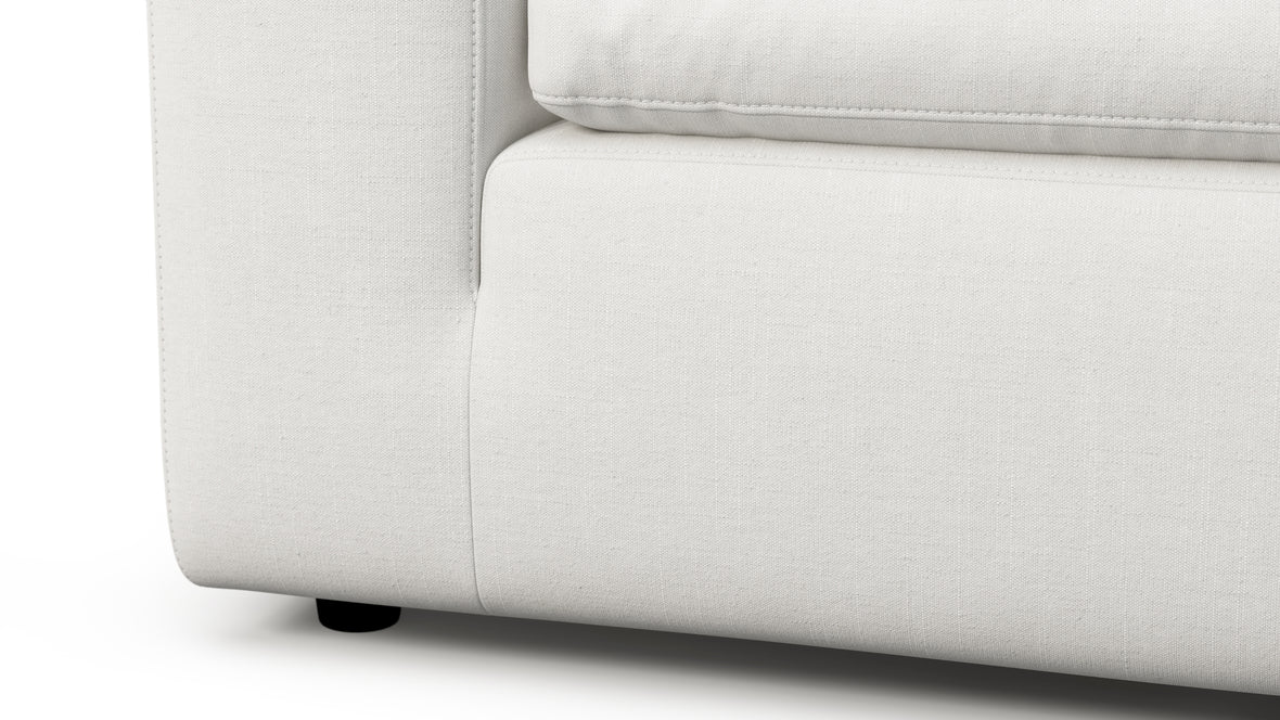 Sky - Sky Open End Sofa, Right, White Linen