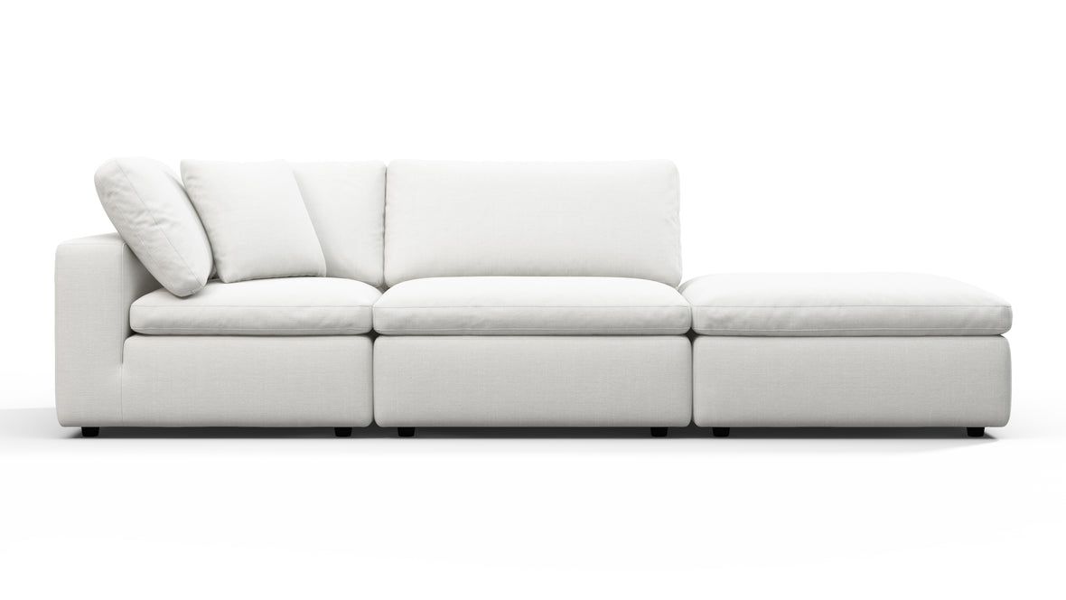 Sky - Sky Open End Sofa, Right, White Linen