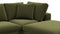 Sky - Sky Sectional Sofa, Double Chaise, Spruce Luxe Velvet